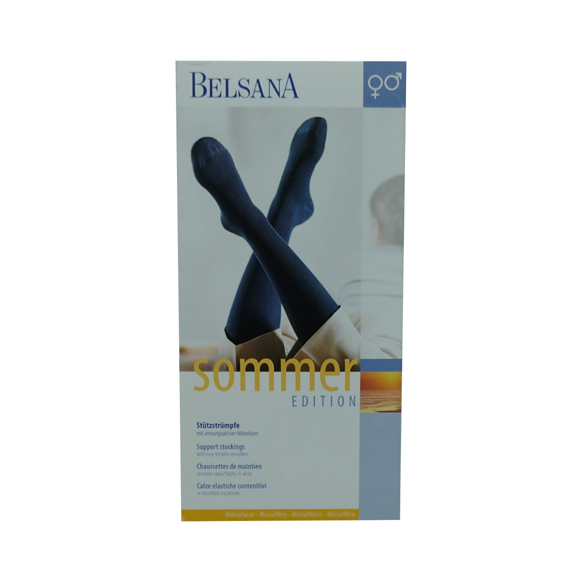 Belsana Stützstrümpfe Sommer Edition Gr. 45-47 Farbe schwarz