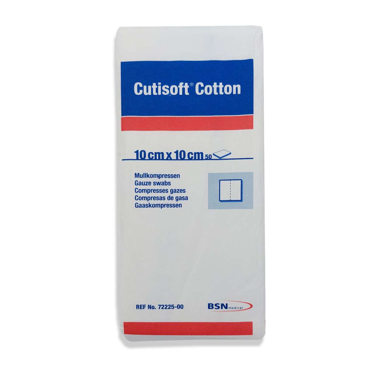 CUTISOFT Cotton Kompr.10x10 cm unster.32f.RK 50