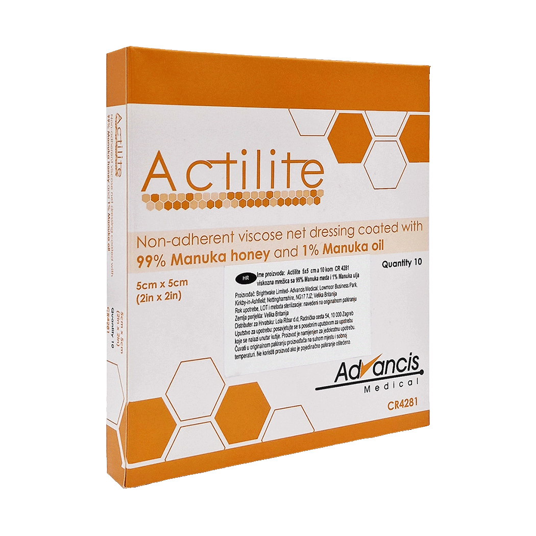 Advancis Pharma Actilite 5 x 5 cm Honig Wundauflage