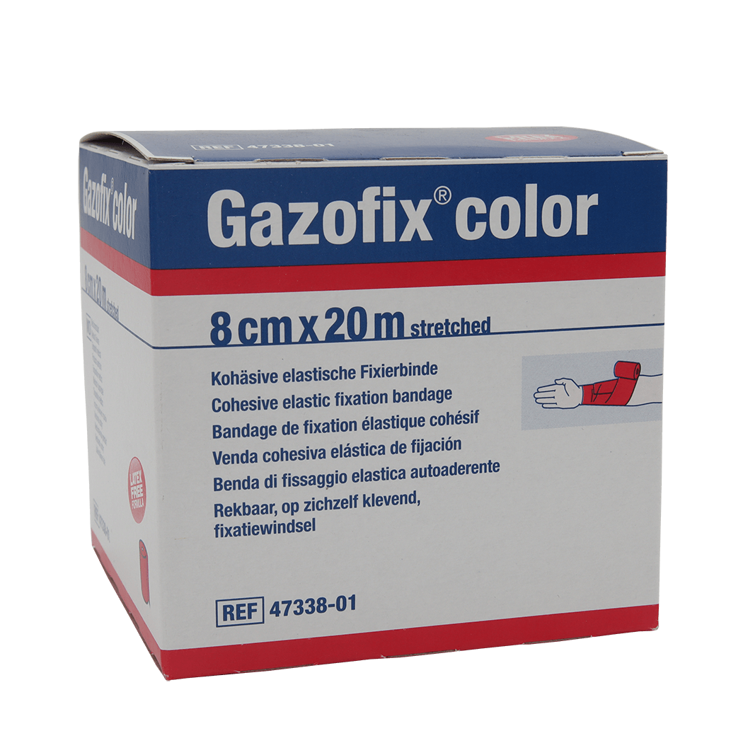 GAZOFIX color Fixierbinde kohäsiv 8 cmx20 m pink 1
