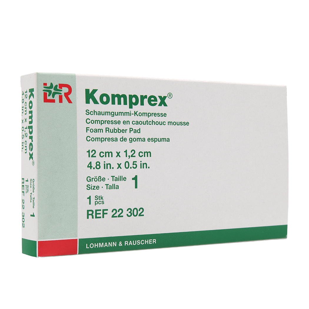 KOMPREX Schaumgummi-Kompresse Gr.1 nierenförmig 1 Stück