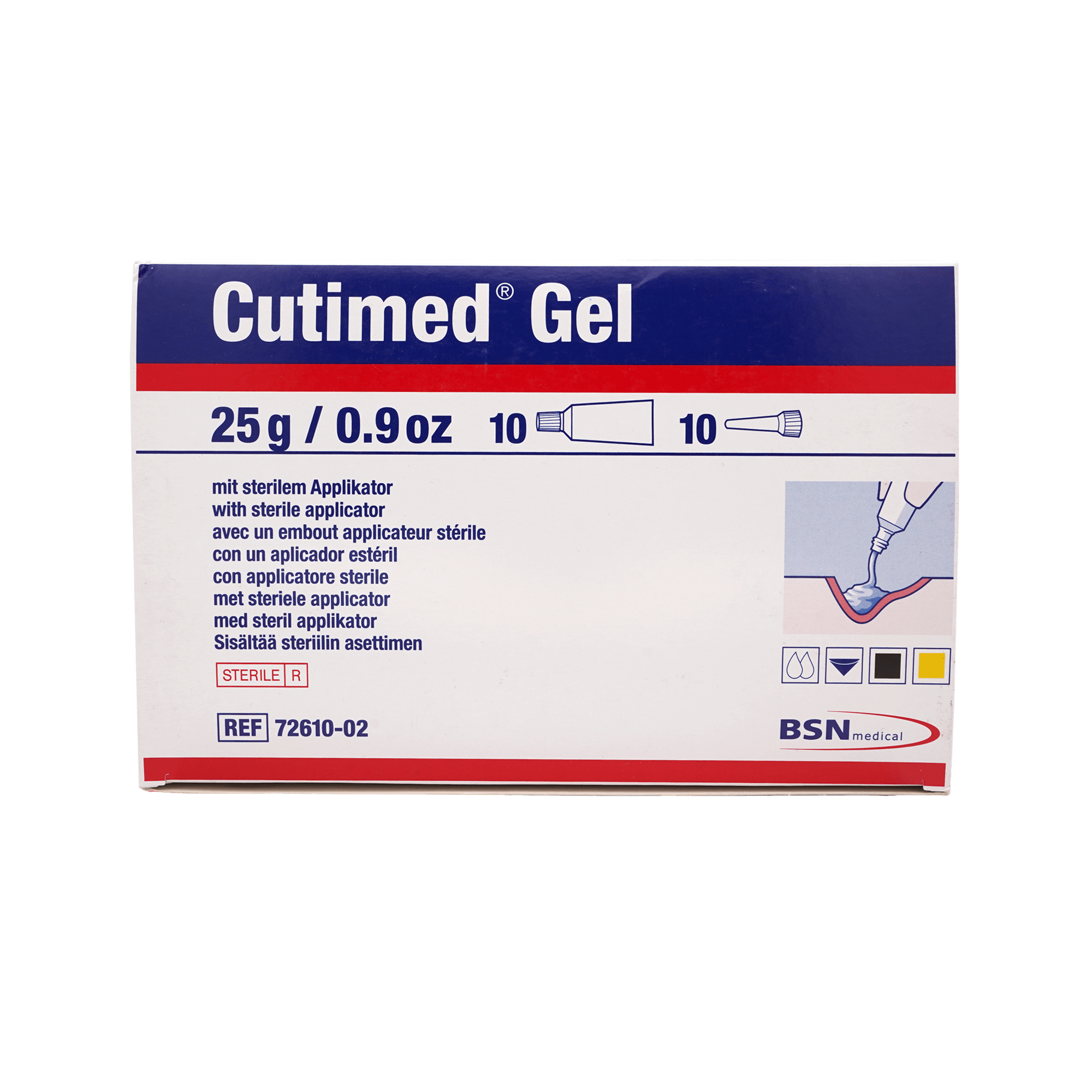 Cutimed® Gel mit sterilem Applikator (10 Stk.)